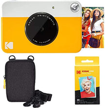 Load image into Gallery viewer, Kodak Printomatic Instant Camera (Yellow) Basic Bundle + Zink Paper (20 Sheets) + Deluxe Case
