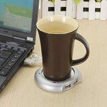 Load image into Gallery viewer, USB cup warmer and multiplier 4-port hub
