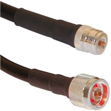Load image into Gallery viewer, Very Low-loss Times Microwave LMR-400 RF WiFi Antenna Range Extension Cable N Female to N-Male Connector (12 feet)

