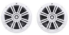 Load image into Gallery viewer, Kicker 41KM604W 6-1/2&quot; 6.5&quot; KM-Series 150W Peak/50W RMS Marine Speakers KM60 New Bundle with Pair Rockville MAC65W 6.5 &quot; White Aluminum Wakeboard Tower Speaker Pod Enclosures
