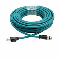 HangTon Industrial M12 4 Pin D-Coding RJ45 Ethernet Cable 10m for Cognex