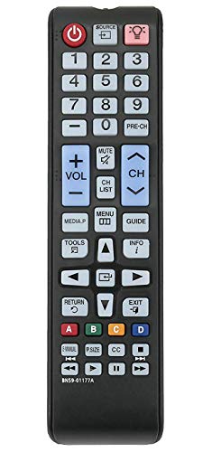 ALLIMITY BN59-01177A Remote Control Replacement for Samsung TV PN64H5000 PN60F5350 PN60F5300 PN51F5350 PN51F5300 PN51F4550 PN51F4500 PN43F4550 PN43F4500BF PN43F4500 BN5901177A