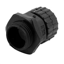 Load image into Gallery viewer, Aexit 20Pcs 18.5mm Transmission Inner Dia. M20x1.5mm Thread Plastic Cable Gland Anti-splashing Black
