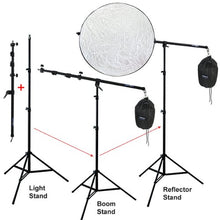 Load image into Gallery viewer, LINCO Lincostore Photography Video Studio Pro 3-1 Boom Stand,Light Stand,and Reflector Holder
