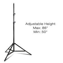 Load image into Gallery viewer, Julius Studio Adjustable Height Max 86&quot; Photography Light Stand with Carry Bag for Reflector, Softbox, Light, Umbrella, Background Screen, JSAG289
