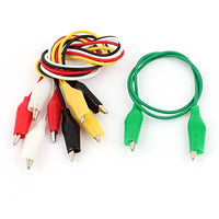 uxcell Dual Ended Alligator Clip Testing Test Leads 47cm 5pcs Assorted Color