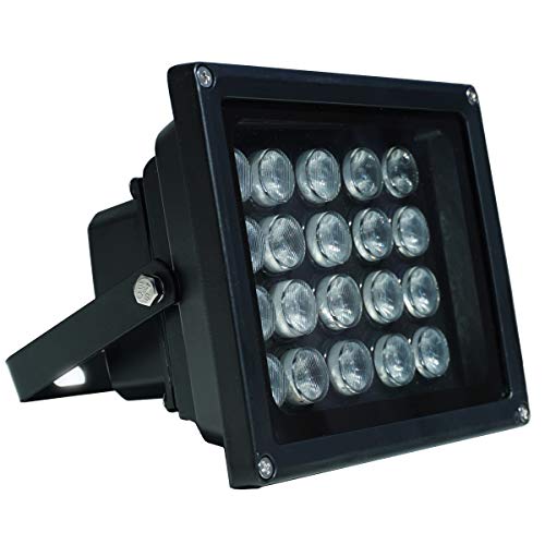 JC 210ft Infrared Illuminator, 20 LEDs 90 Degree Wide Angle IR Illuminator for Night Vision,Waterproof LED Infrared Flood Light Black