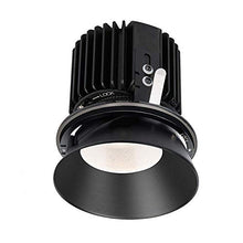 Load image into Gallery viewer, WAC Lighting R4RD2L-F827-BK Volta - 6.39&quot; 36W 45 2700K 85CRI 1 LED Round Regressed Invisible Trim with Light Engine, Black Finish with Textured Glass
