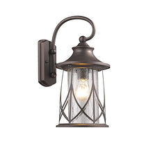 Load image into Gallery viewer, Chloe CH22040RB15-OD1 15&quot; Height Transitional 1 Light Rubbed Bronze Outdoor Wall Sconce
