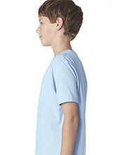 Load image into Gallery viewer, Next Level Big Boys&#39; Comfort Fashion Rib Jersey Crew T-Shirt, Light Blue, XL
