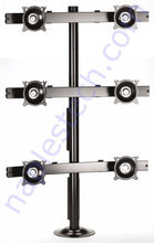 Load image into Gallery viewer, CV623 LCD Monitor Mount / Stand For Mounting 6 LCD Monitors Vertically up to 22&quot; in a 2 by 3 Array
