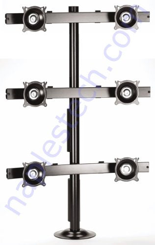 CV623 LCD Monitor Mount / Stand For Mounting 6 LCD Monitors Vertically up to 22