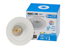 Load image into Gallery viewer, NICOR Lighting 2-Inch Dimmable 2700K LED Recessed Downlight with Baffle Trim for 2-Inch Recessed Housings, White (DLR2-10-120-2K-WH-BF)
