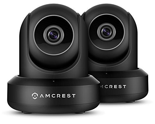 Amcrest 2-Pack 1080p WiFi Camera Indoor, 2MP Pan/Tilt Home Security Camera, Auto-Tracking, Motion & Audio Detection, Enhanced Browser Compatibility, H.265, Two-Way Talk 2PACK-IP2M-841B-V3 (Black)