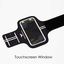 Load image into Gallery viewer, Endurance Elite | Water-Resistant Running Armband for iPhone 7/8/X and Plus, Samsung, Huawei, Moto, Google and Devices up to 6 Inch - Black (Fits Arm Girth 10.8~16.5&quot;)
