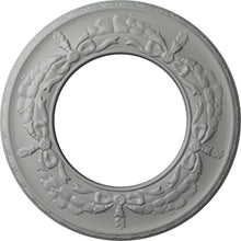 Load image into Gallery viewer, Ekena Millwork CM13SA Salem Ceiling Medallion, 13 1/4&quot;OD x 7 1/8&quot;ID x 7/8&quot;P, Factory Primed
