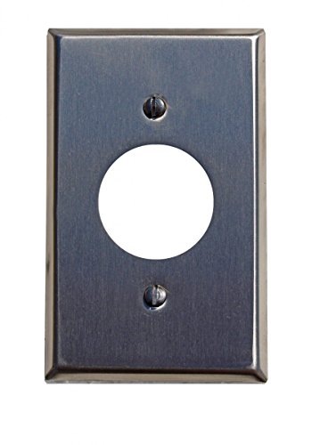 Switchplate Brushed Stainless Steel 1 Receptacle| Renovator's Supply