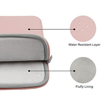 Load image into Gallery viewer, RAINYEAR 11 Inch Laptop Sleeve Soft PU Leather Case Protective Water Resistant Zipper Cover Padded Carrying Bag Compatible with 11.6 MacBook Air Surface for 11&quot; Chromebook Notebook Computer(Pink)
