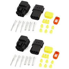 Load image into Gallery viewer, uxcell 2 Set 3-Terminals 3 Positions Sealed Waterproof Cable Connectors for Car Auto Stereo
