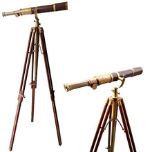Load image into Gallery viewer, Handicraft Nautical Article - collectiblesBuy Royal Vintage Moon Arc Telescope Antique Handmade Tripod Telescopes
