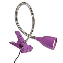 Load image into Gallery viewer, Newhouse Lighting 3-Watt Energy-Efficient LED Clamp Lamp, Purple
