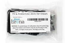 Load image into Gallery viewer, TV and Furniture Anti-Tip Straps (Heavy Duty Strap and All Metal Parts) (2 Pack, Black)

