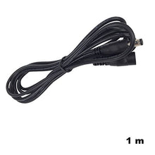 Load image into Gallery viewer, DZYDZR 1 Meter 2.1mm x 5.5mm DC 12V Adapter Cable DC Plug Extension Cable + 2pcs 2 Way Splitter Cable Male to Female Black, for LED, CCTV, Car, Monitors

