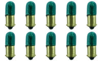 CEC Industries #44G (Green) Bulbs, 6.3 V, 1.575 W, BA9s Base, T-3.25 shape (Box of 10)