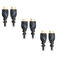 30ft (9.1M) High Speed HDMI Cable Male to Male with Ethernet Black (30 Feet/9.1 Meters) Supports 4K 30Hz, 3D, 1080p and Audio Return CNE552460 (3 Pack)