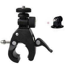 Load image into Gallery viewer, Walway Motorcycle Bike Handlebar Clamp Mount with Tripod Adapter for GoPro Hero 6/5/ 5 Session/ 4 Session/ 4/3+/ 3/2/ 1, Xiaoyi and Other Action Cameras
