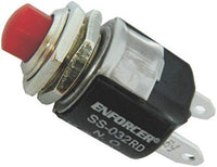 Seco-Larm SS-032Q/RD Red Push Button, Momentary SPST Pushbutton, Fits 1/2