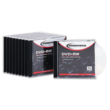 Load image into Gallery viewer, Innovera 46846 DVD+RW Discs 4.7GB 4X w/Slim Jewel Cases Silver 10/Pack
