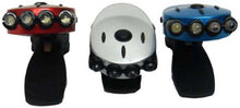 Load image into Gallery viewer, Modern Looking Clip-On Helmet Light with 4 Led Bulbs
