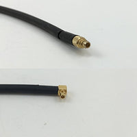 12 inch RG188 MMCX MALE to MMCX MALE ANGLE Pigtail Jumper RF coaxial cable 50ohm Quick USA Shipping