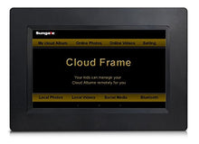 Load image into Gallery viewer, Sungale CPF708 7&quot; Smart Wi-Fi Cloud Digital Photo Frame with Touch Screen Operation, Free Cloud Storage, Real-time Photos, Movie, Social Media, Browser, All apps
