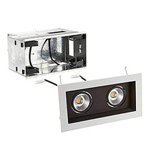 Load image into Gallery viewer, WAC Lighting MT-3LD211R-W930-BK Mini Multiple LED Two Remodel Housing with Trim and Light Engine 3000K Narrow Black, 45 Beam Angle
