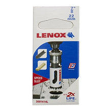 Load image into Gallery viewer, LENOX Tools Bi-Metal Speed Slot Hole Saw with T3 Technology, 7/8&quot;
