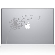 Load image into Gallery viewer, The Decal Guru 2045-MAC-15X-S Dandelion Hearts Decal Vinyl Sticker, Silver, 15&quot; MacBook Pro (2016 &amp; Newer)
