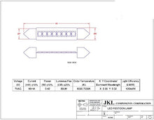 Load image into Gallery viewer, 1/2 / 5/10 or 25 pcs of JKL LED Festoon Bulbs - 7V 60mA Bulb - 44mm x 7mm Size (5 PC)
