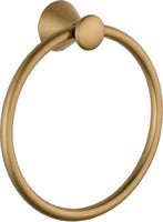 Delta Faucet Bathroom Accessories 73846-CZ Lahara Hand Towel Ring, Champagne Bronze