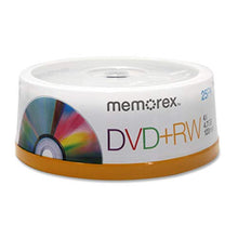 Load image into Gallery viewer, Memorex : Disc DVD+RW 4.7GB 4X 25/spindle -:- Sold as 2 Packs of - 25 - / - Total of 50 Each
