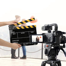 Load image into Gallery viewer, Taidda Not Easy to Break Crisp Sound Durable Movie Clapperboard Film Clapperboard for Role Playing, Editing, Video Production, FilmYellow Bar Blackboard Pav1Ybe
