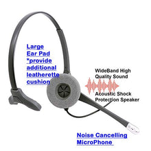 Load image into Gallery viewer, Best Sound Noise Cancel Monaural Phone Headset - 2.5 mm Telephone Headset Compatible with Plantronics QD
