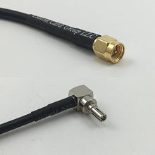 Load image into Gallery viewer, 12 inch RG188 SMA Male to CRC9 Male Angle Pigtail Jumper RF coaxial Cable 50ohm Quick USA Shipping
