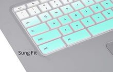 Load image into Gallery viewer, CaseBuy Keyboard Cover for HP 14 inch Chromebook/HP Chromebook 14-db Series/HP Chromebook 14-ca Series/HP Chromebook 14-ak Series/HP Chromebook 14 G2 G3 G4 G5, Ombre Mint Green
