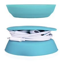 Load image into Gallery viewer, Budley - Tangle-Free Earphone/Earbud Case, Compact Storage System, Silicone (Teal, Set of 1)
