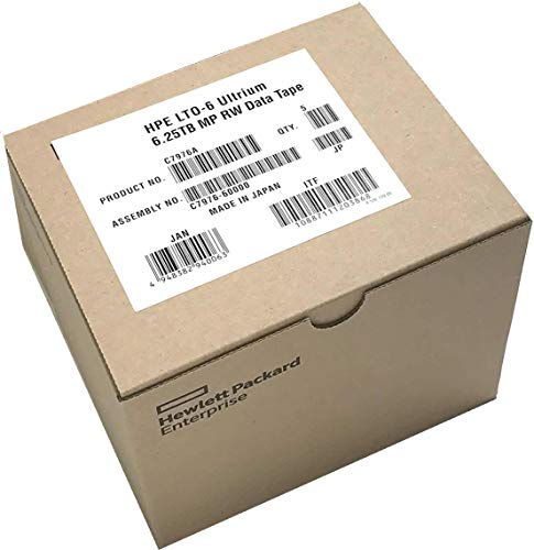 5-Pack HPE LTO 6 Ultrium C7976A (2.5TB/6.25 TB) Data Cartridge