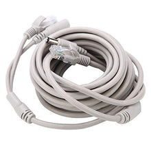 Load image into Gallery viewer, KIMISS RJ45 Cat 5 Network Ethernet Patch Cable + DC Ethernet CCTV Cable 5M/10M/15M/20 Meters for IP Cameras NVR System 10Mbps/100Mbps(5M)
