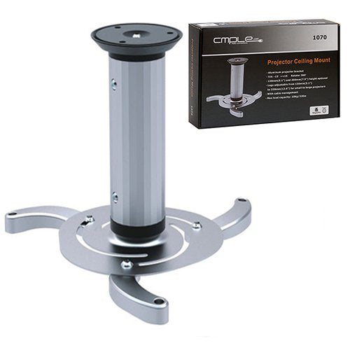 Cmple - Aluminum Ceiling Projector Bracket with Max Load Capacity 22Lbs and 360 Degree Rotatable