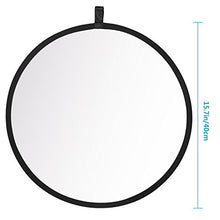 Load image into Gallery viewer, Neewer Round 5-in-1 Collapsible Multi-Disc Light Reflector 15.7 inches / 40 centimeters with Carrying Case - Translucent, Silver, Gold, White and Black for Studio or any Photography Situation
